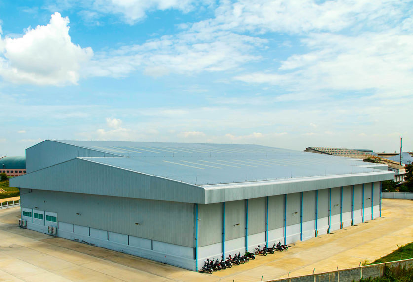 commercial metal roofing small factory